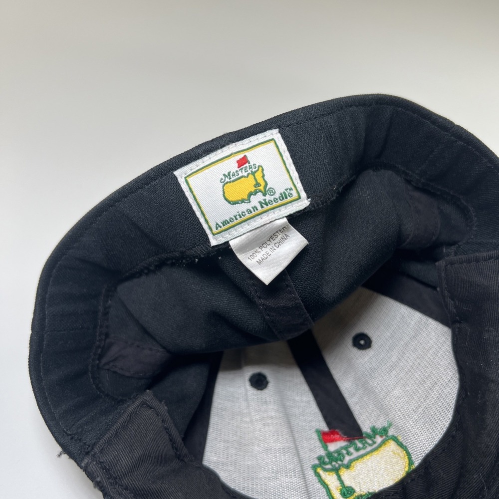 Vintage Masters Embroidered Logo American Needle Hat Flex Fit OSFM Golf Black - Picture 5 of 6